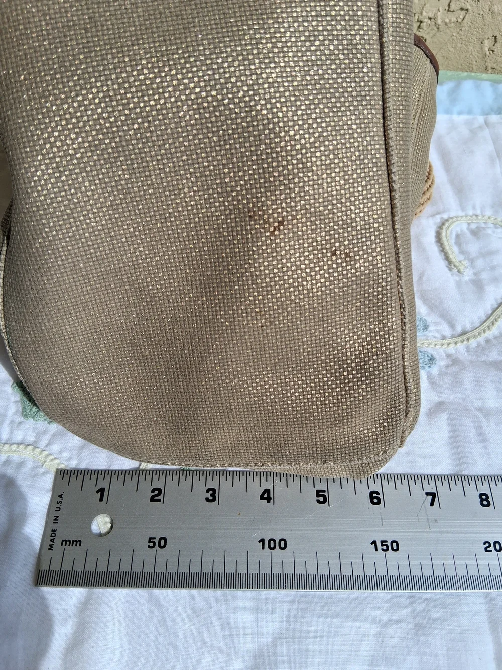 Michael Kors Metallic Tote Bag with Rope Handles